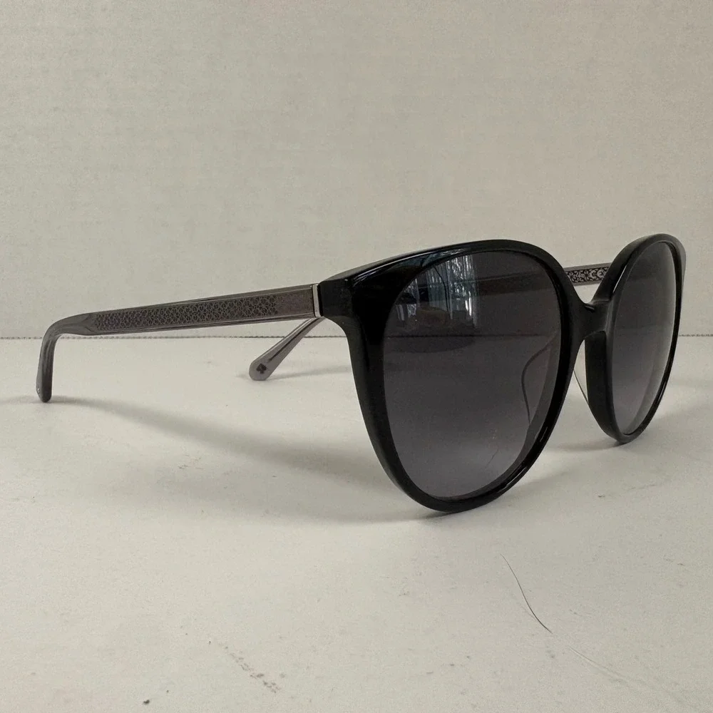 Kate Spade Erlyn Sunglasses Women 56mm Black Grey Gradient Round ERLYN/G/S BSC9O